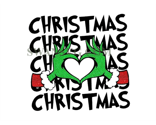 Retro Grnicmas Png, Christmas png, Grinc png, Trendy Christmas png