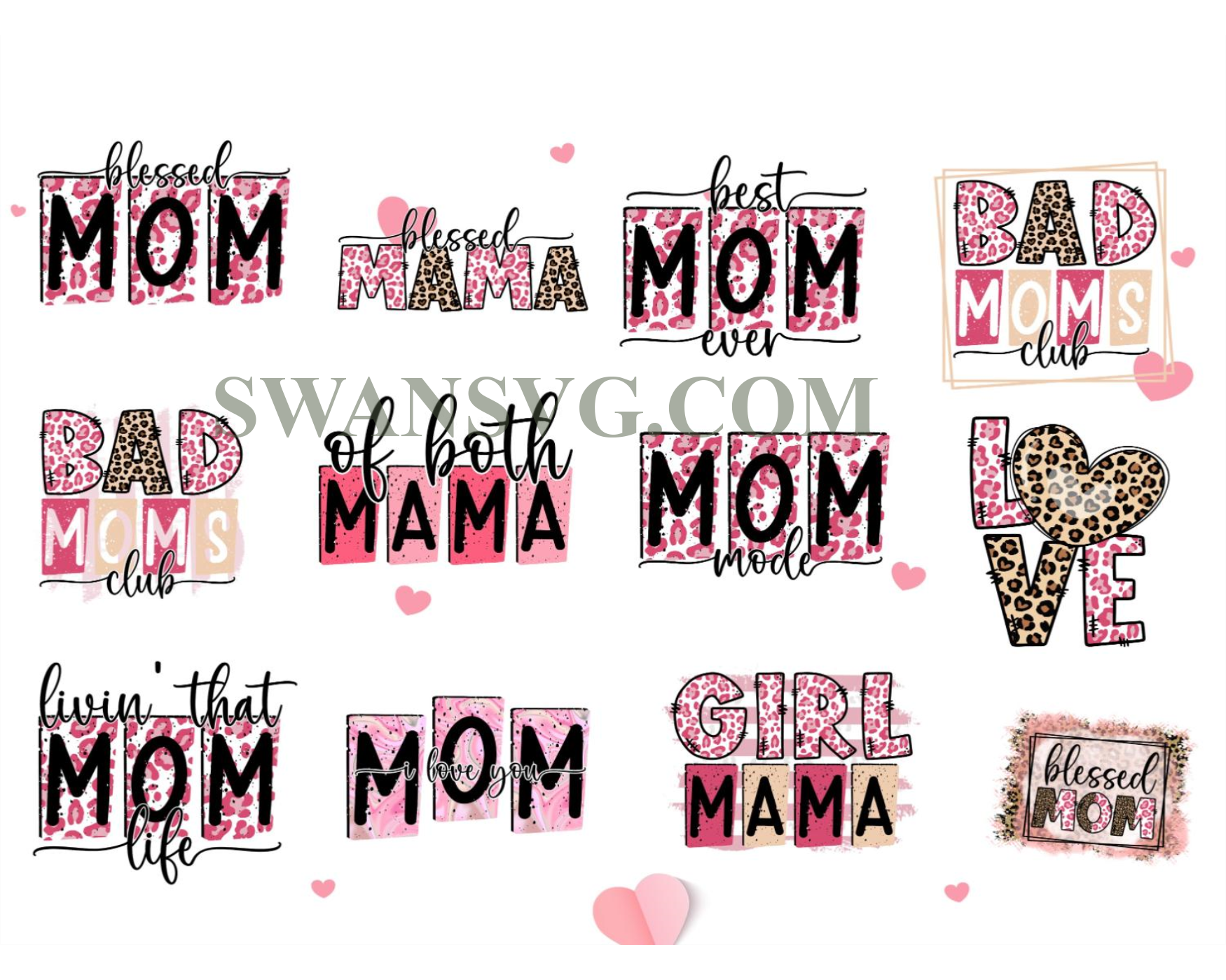 Mothers Day Sublimation Bundle Swansvg