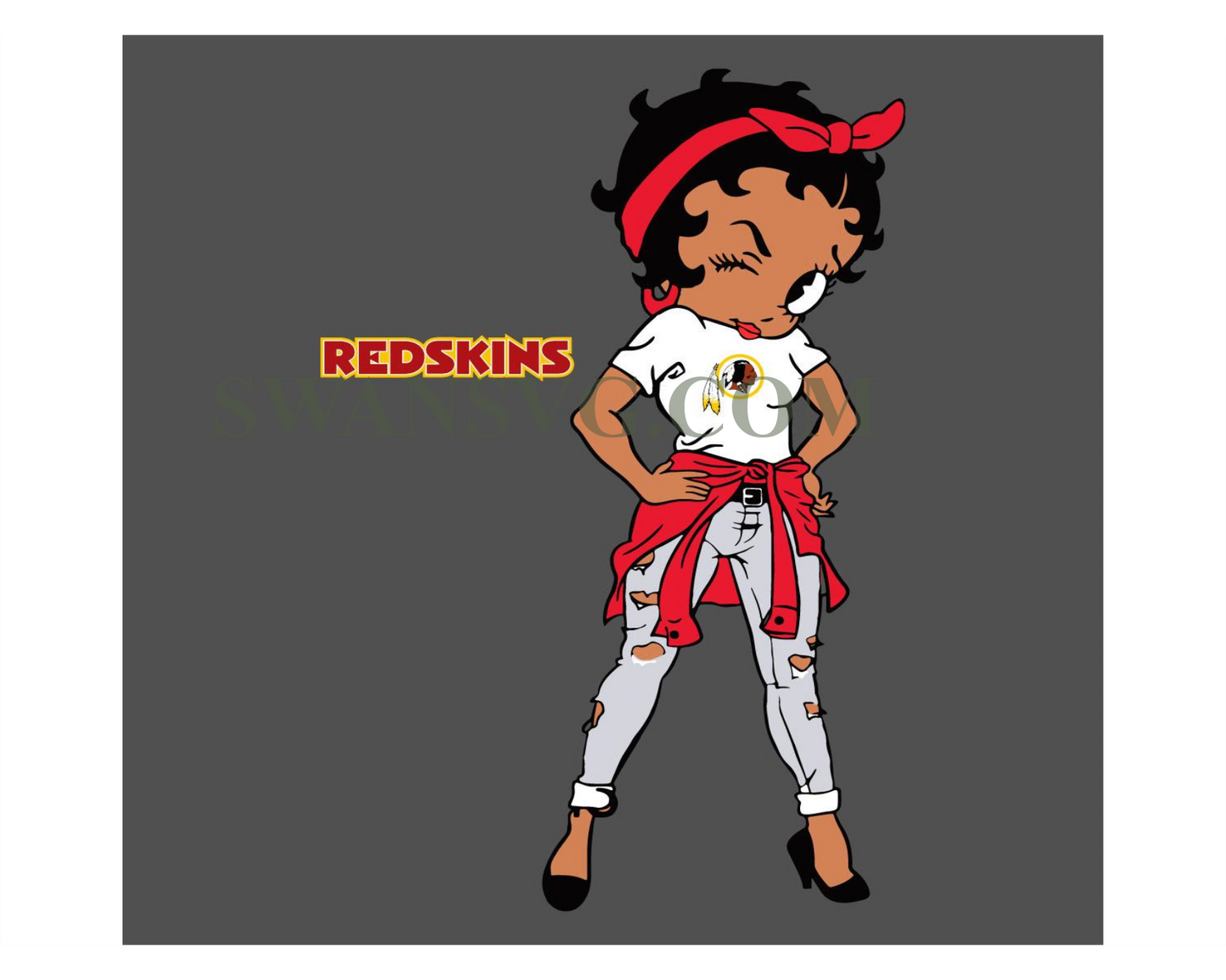 Betty Boop Redskins NFL Logo Svg Washington Redskins Svg