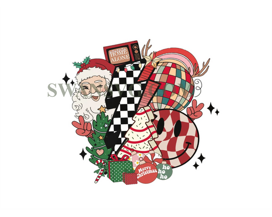 Retro Christmas png, Santa Claus png, Christmas png, Christmas