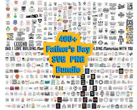 480 Fathers Day SVG Bundle, Father SVG, Father Quotes SVG, Best Dad