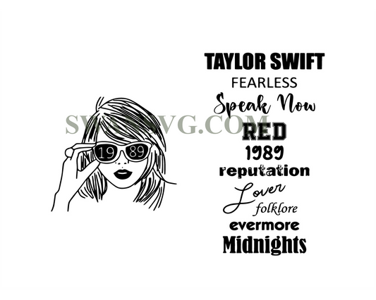 Bundle Taylor Swift Albums Taylors Version Svg File