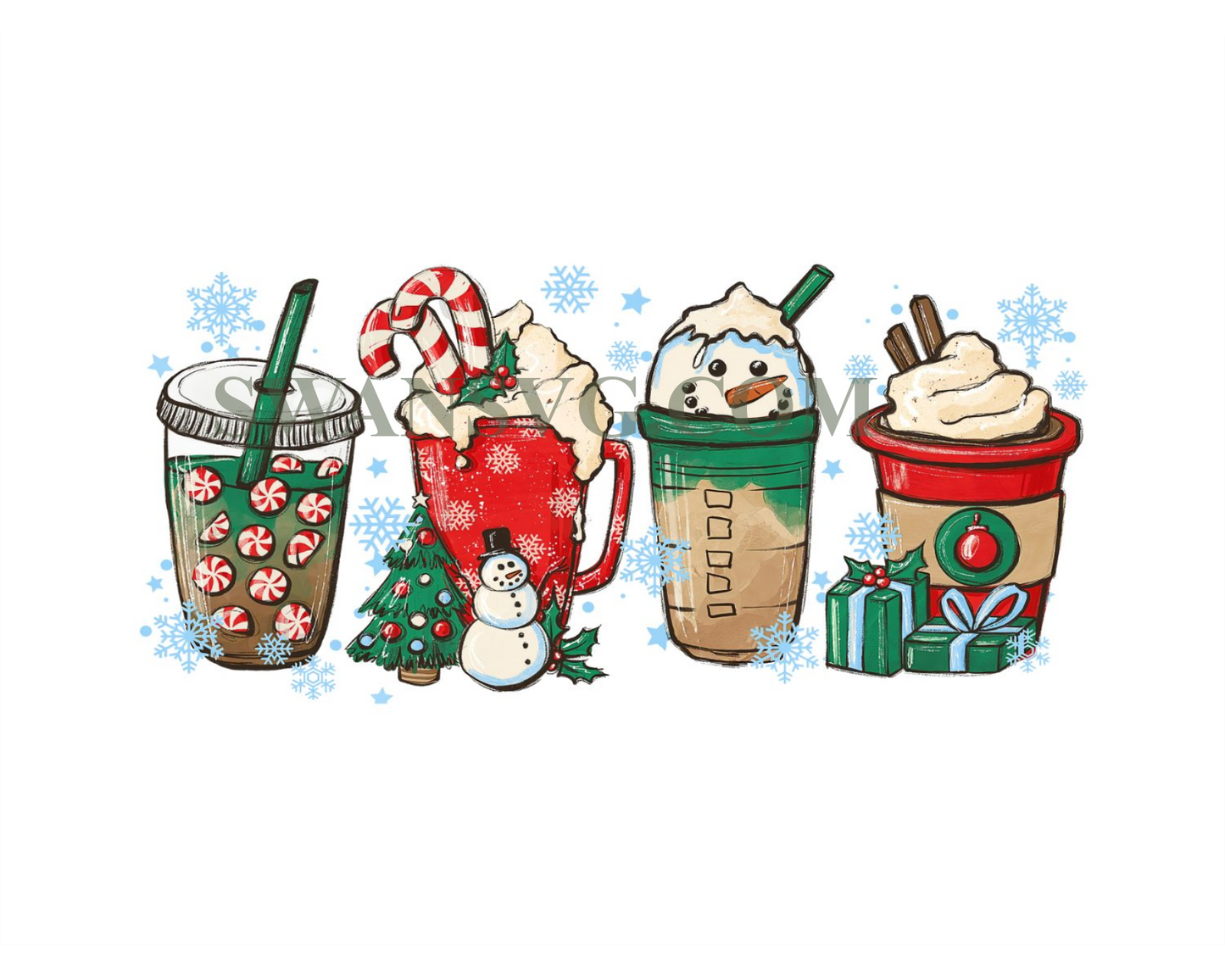Winter Cozy Coffee Lovers Christmas Png, Coffee
