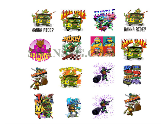 Ninja Turtle Png Bundle, Tmnt png files, Teenage mutant ninja turtle