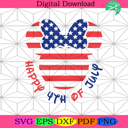 Us Minnie Happy 4th Of July Svg, Independence Day Svg