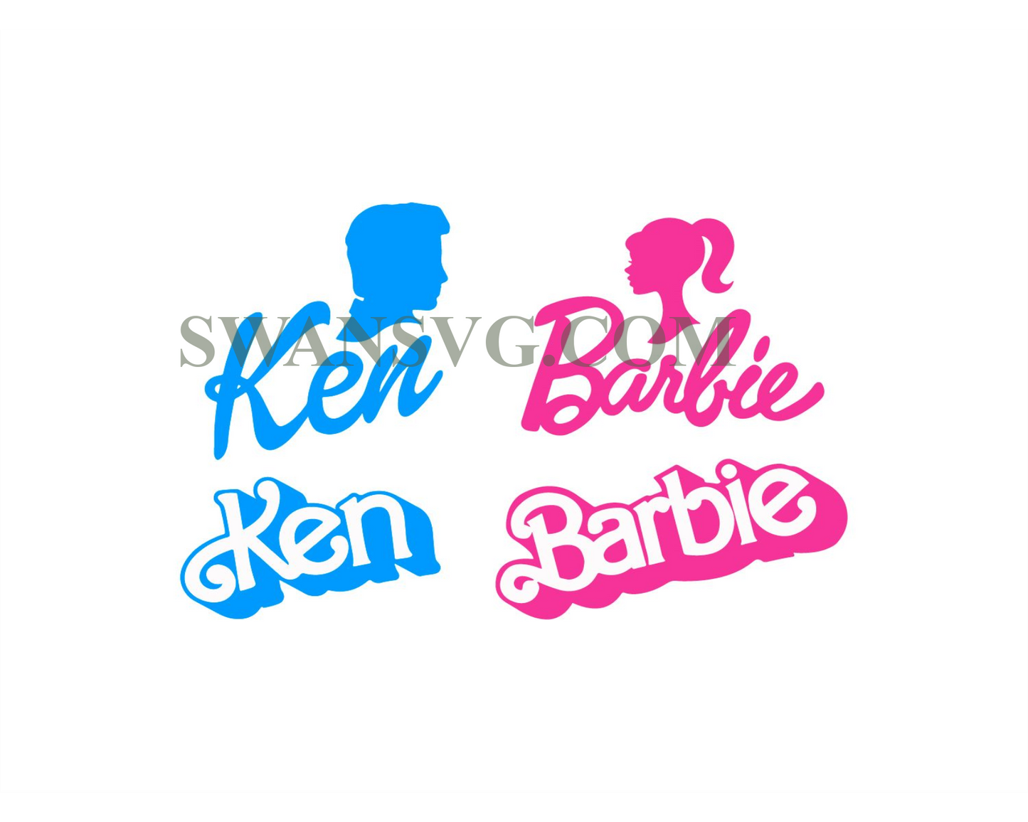 Babe And Ken Bundle Svg Digital File Download