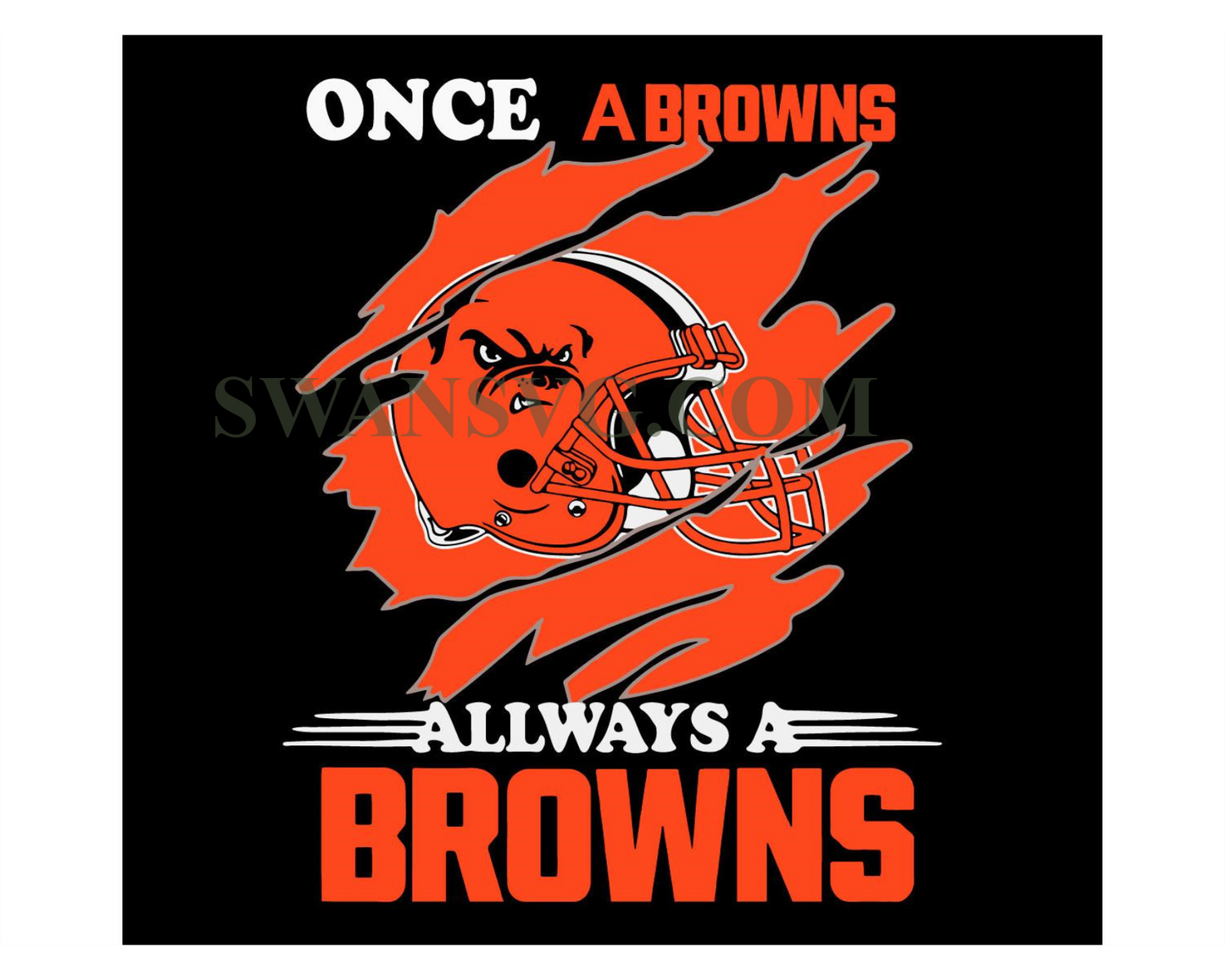 Once a cleveland browns always a browns svg