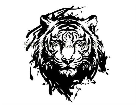 Tiger Svg, Tiger head Svg, Tiger face Svg,Tiger head clipart, Wild cat