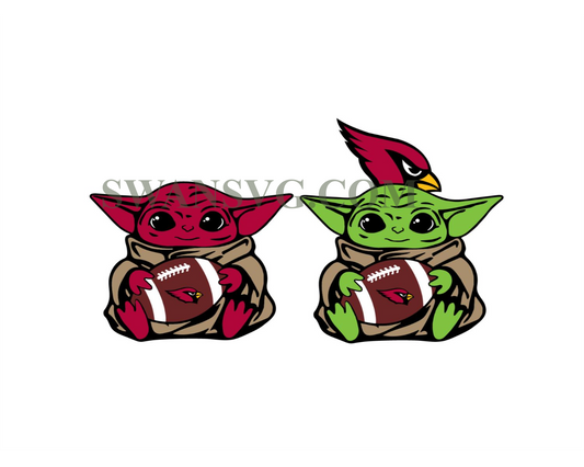 Arizona Cardinals Baby Yoda NFL Svg, Sport Svg