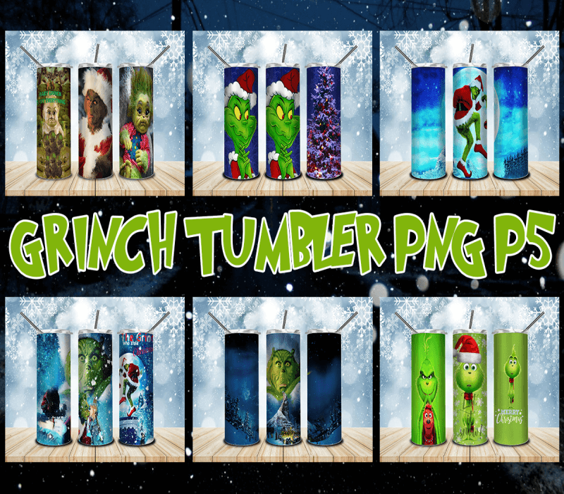 Bundle 20OZ Grinch Png, Grinch Png, Grinch Tumbler Png