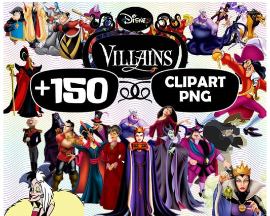 Villains Digital Download, Villains PNG Clipart bundle,Villains Clipar