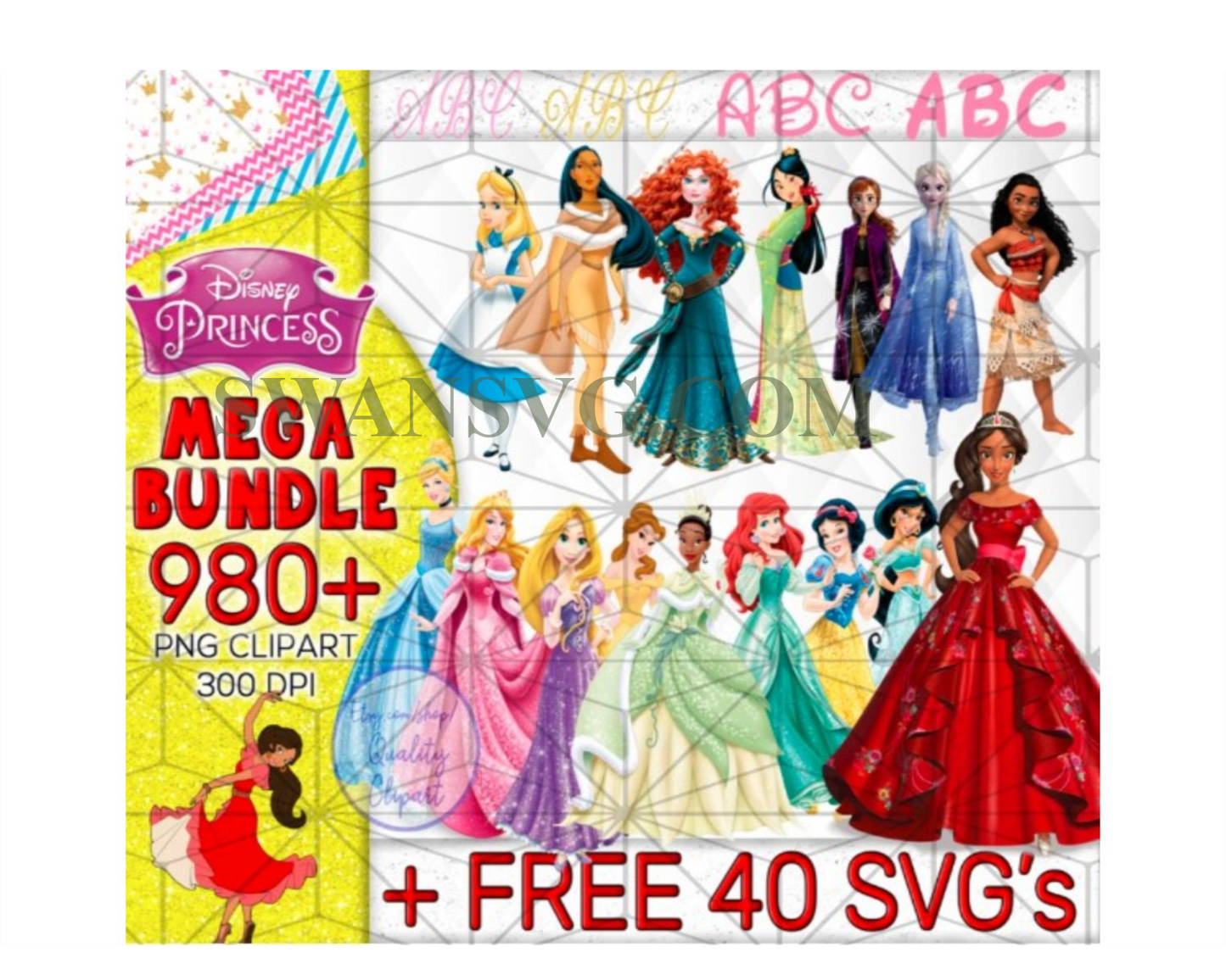 800 Disney Princess Mega Bundle Png, Trending Png, Disney Png