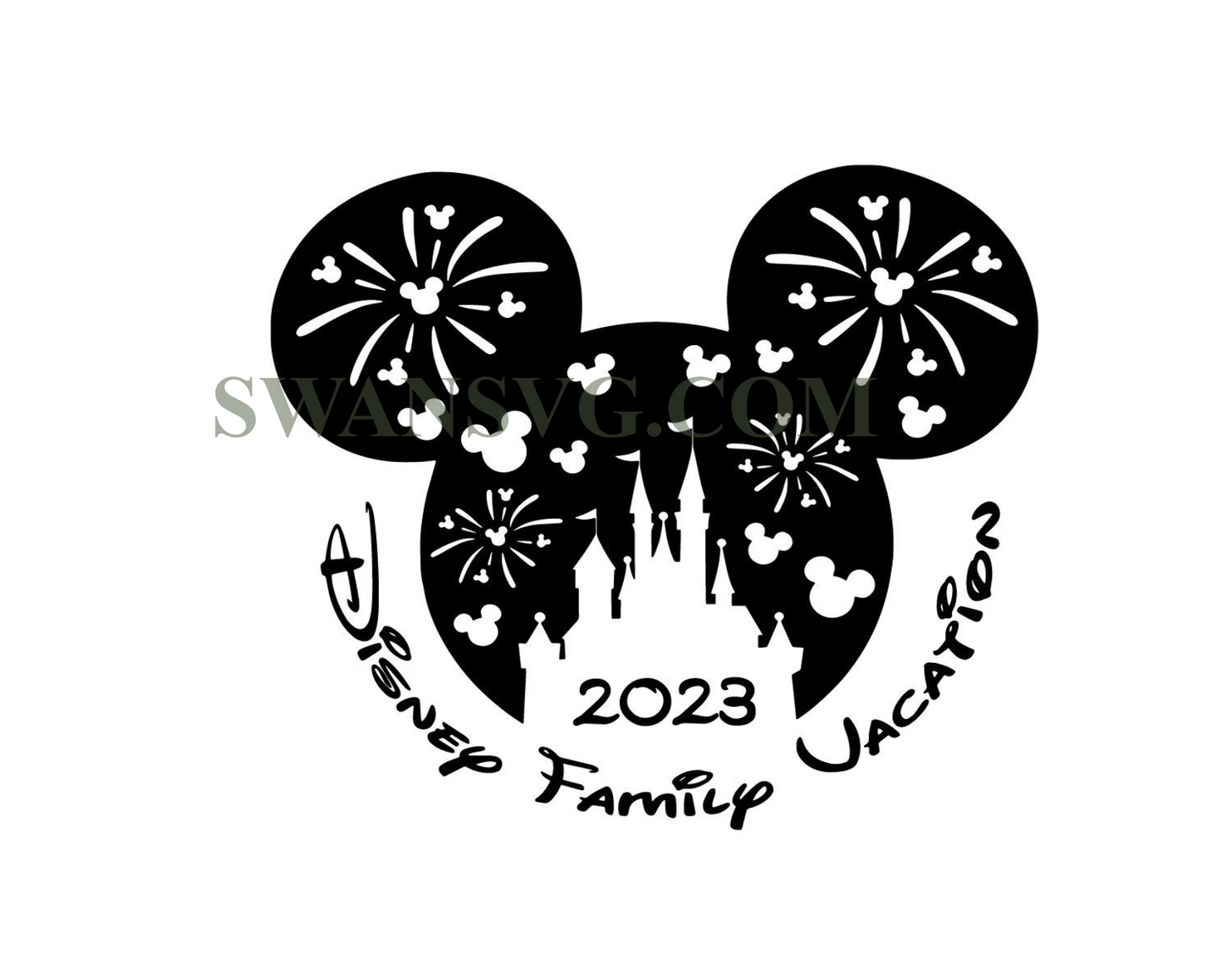 Family Trip Svg, Family Vacation Svg, Minnie Mickey Castle