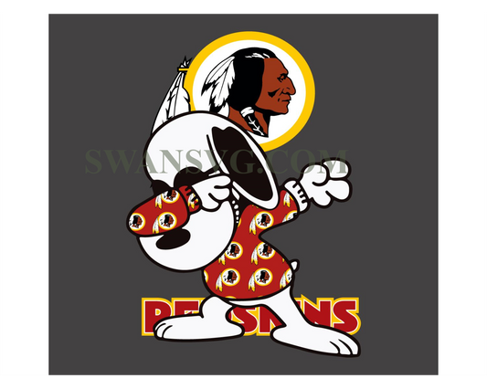 Washington Redskins Snoopy Dabbing Svg Digital File