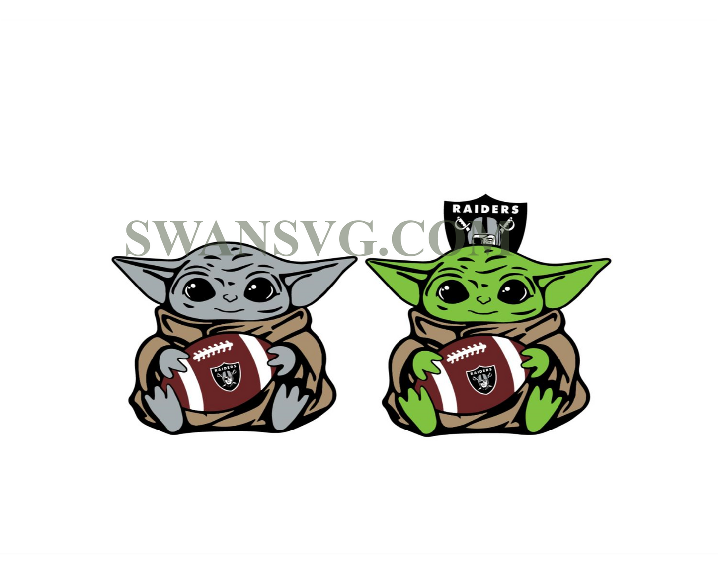 Las Vegas Raiders Baby Yoda NFL Svg, Sport Svg