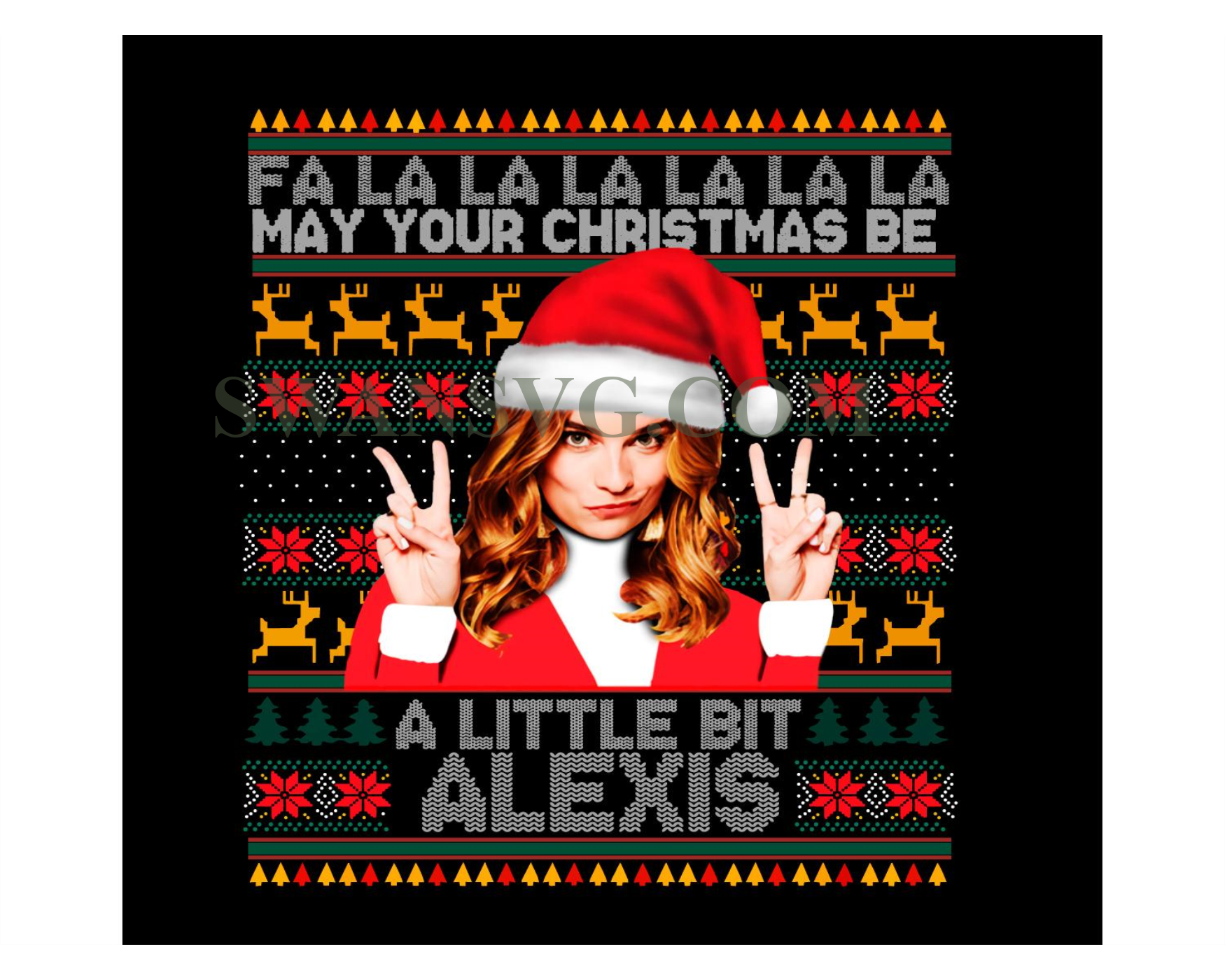 Fa La La May Your Christmas Be A Little Bit Alexis Png, Alexis Rose Pn