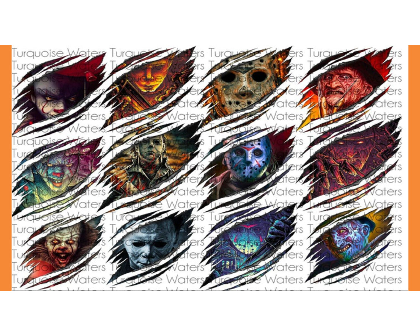 Horror Characters Png, Halloween Png, Jason Png, Pennywise Png