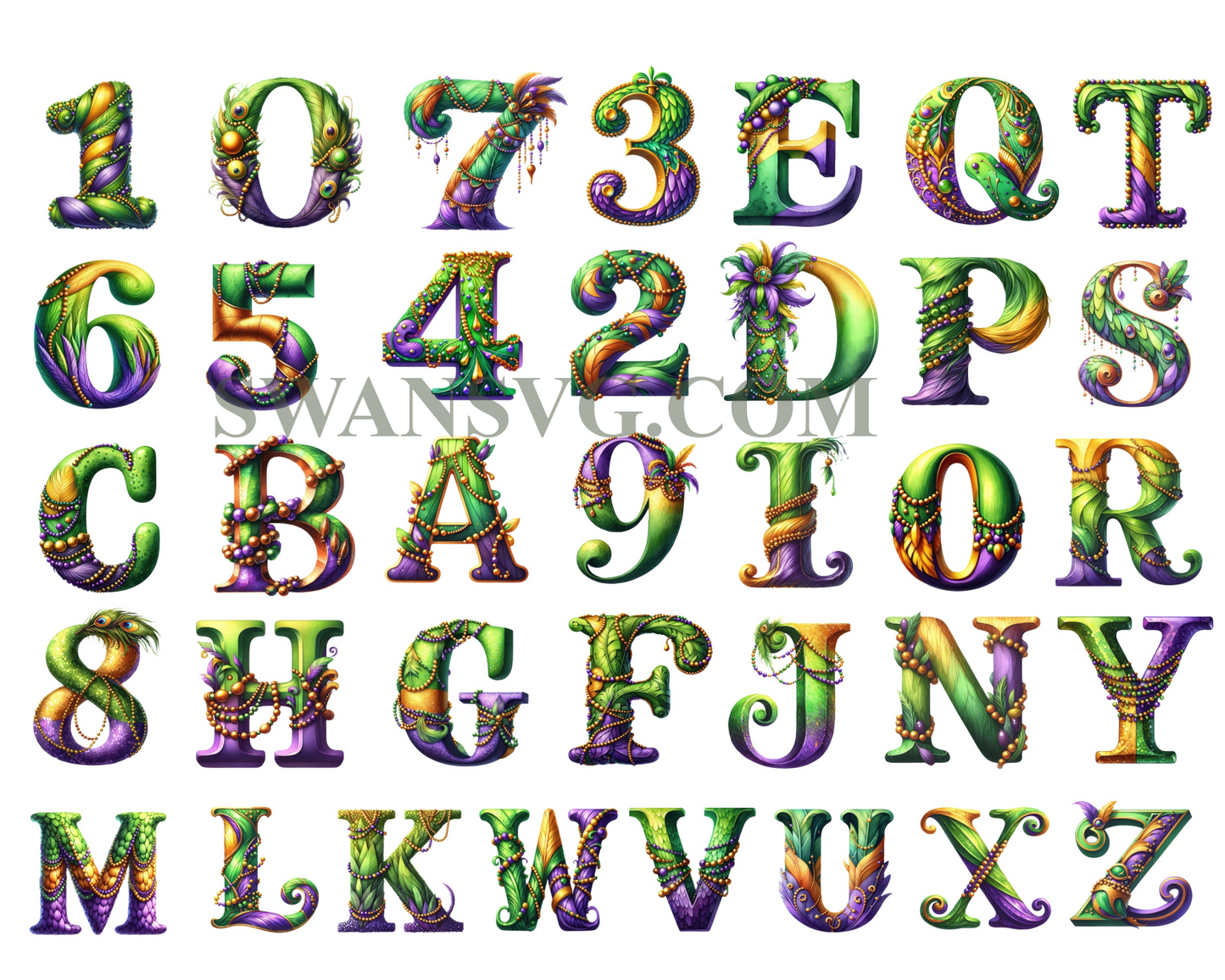 Mardi Gras Letters Sublimation, Mardi Gras, Mardi Gras Carnaval