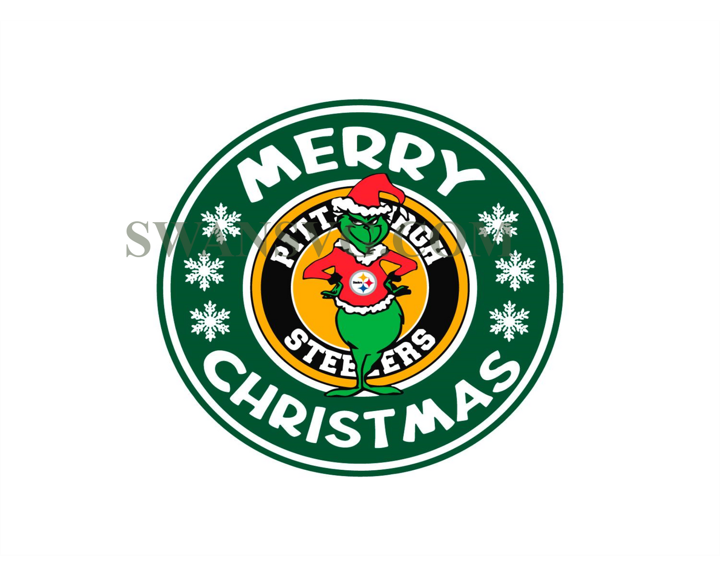 Pittsburgh Steelers Grinch Merry Christmas Svg