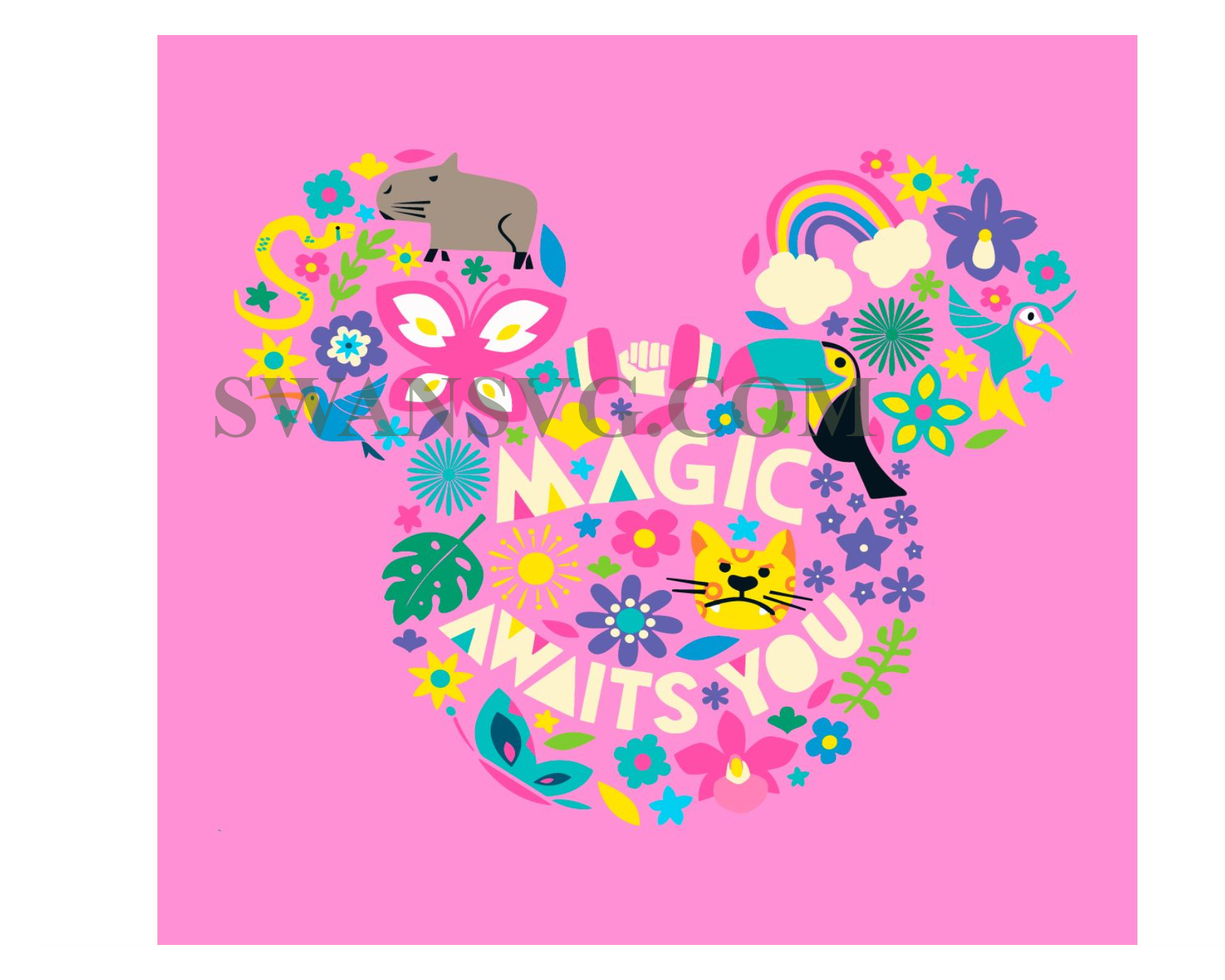 Turning Red Panda Mei Lee SVG MULTICOLOR Mouse Ears – SwanSvg