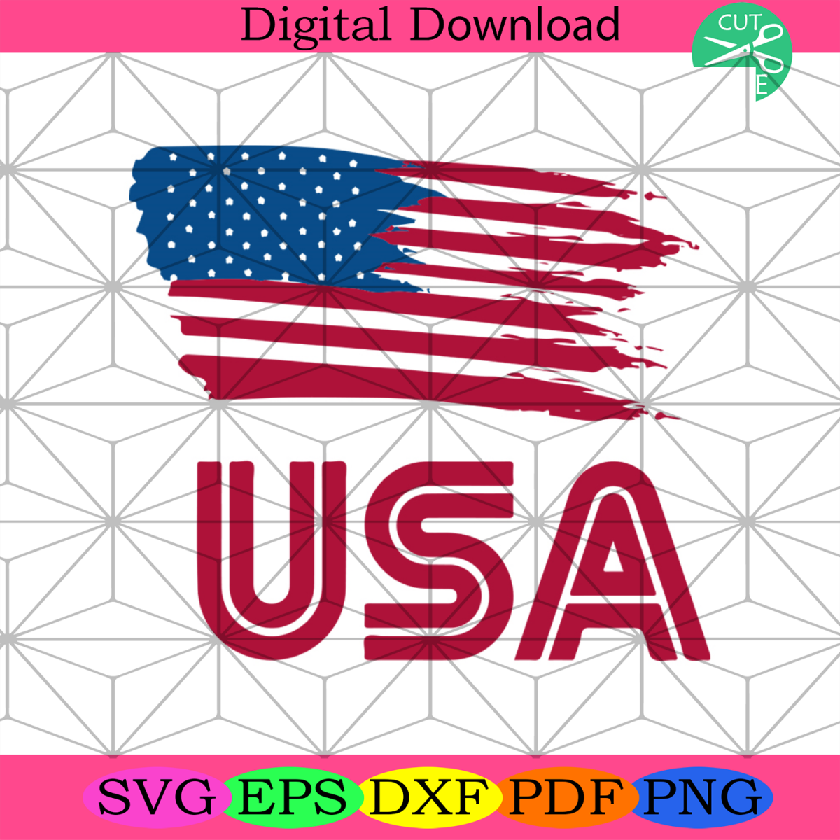 Usa Flag Svg, Independence Day Svg, 4th Of July Svg, Usa Svg