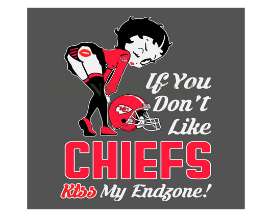 If You Dont Like Chiefs Kiss My Endzone Svg Betty Boop Svg