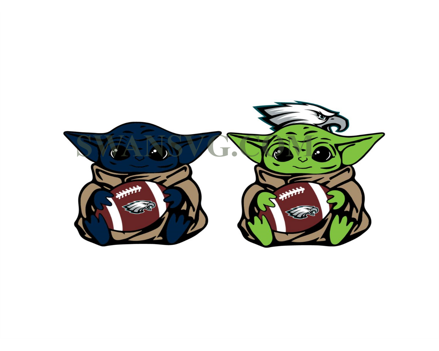 Philadelphia Eagles Baby Yoda NFL Svg, Sport Svg