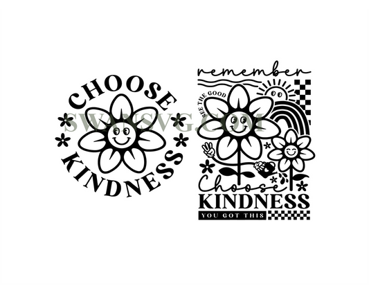 Choose Kindness SVG PNG, Self love svg, front pocket svg