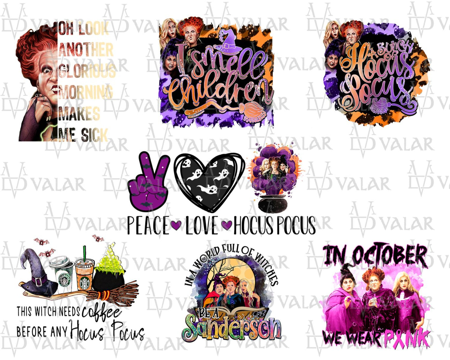 20 Hocus Pocus Bundle Png, Halloween Png, Hocus Pocus Png