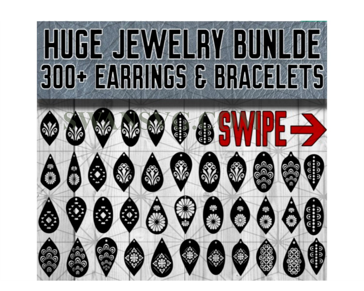 300 Huge Jewelry Bundle Svg, Teardrop Svg, Pendant Svg, Earrings