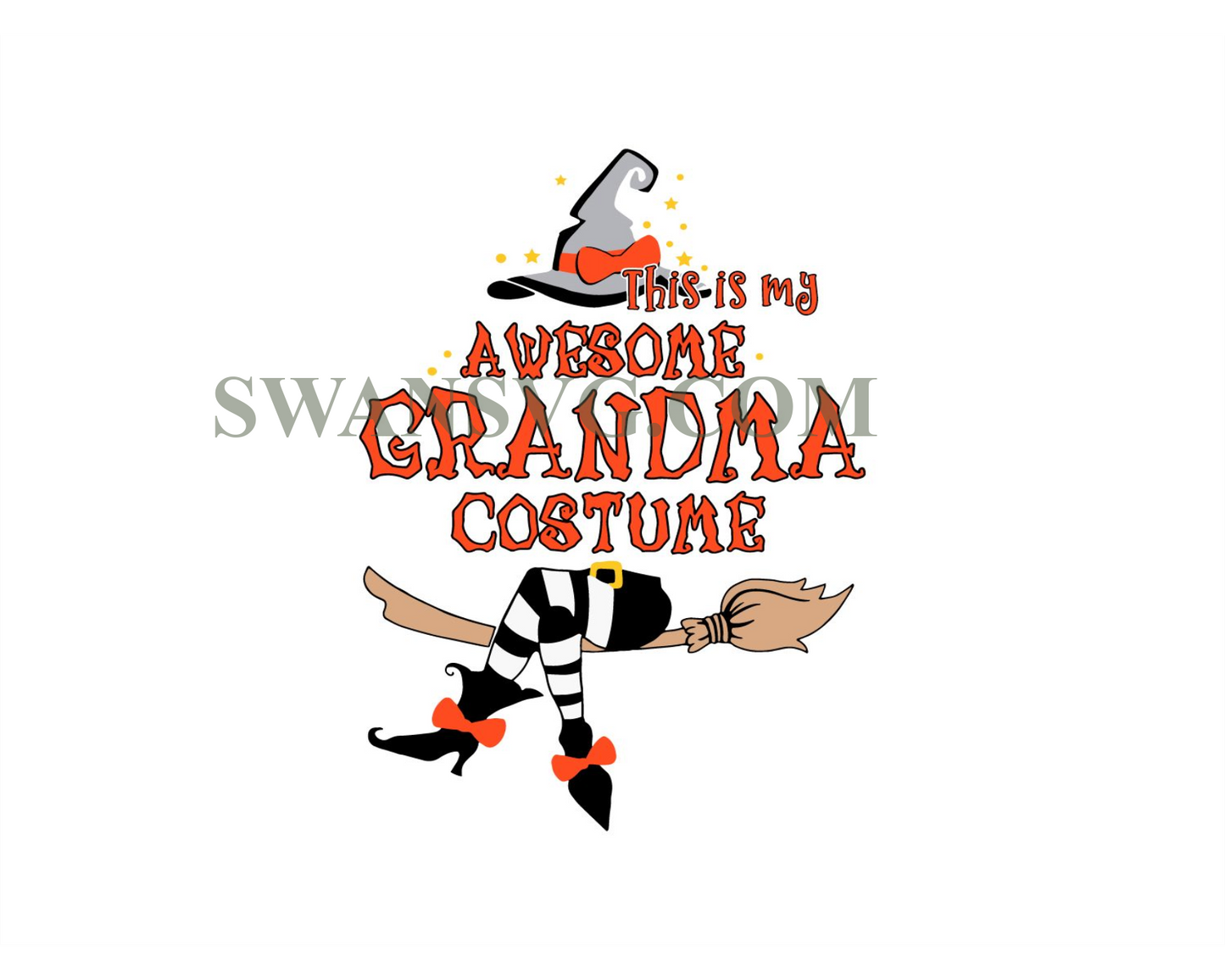 This Is My Awesome Grandma Costume Svg Digital File