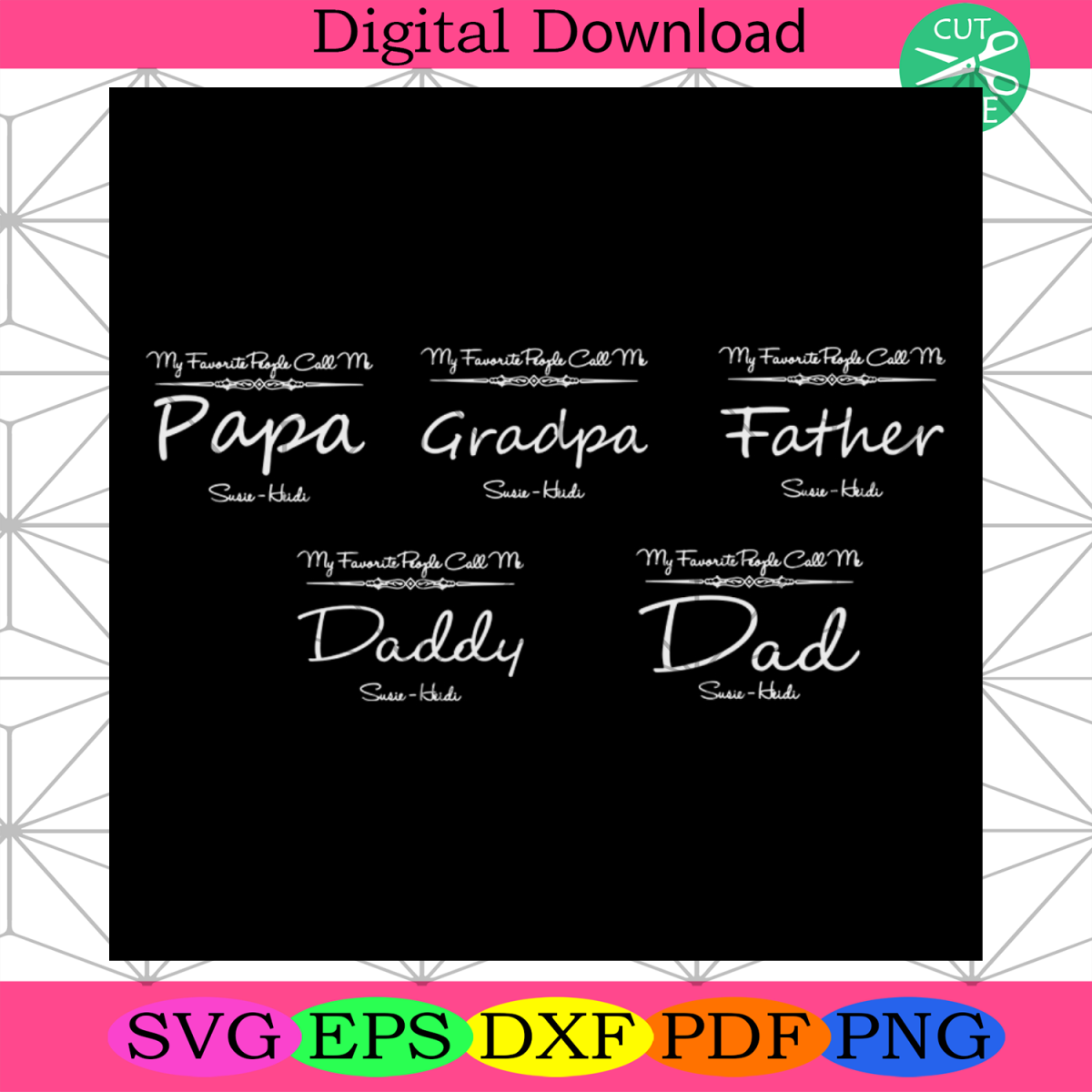 My Favorite People Call Me Svg, Dad And Son, Reel Dad Svg