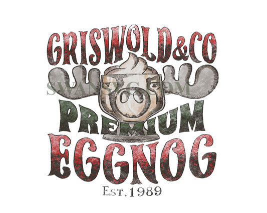 Griswold Eggnog Co Png, Clark Griswold PNG, Christmas Movie PNG