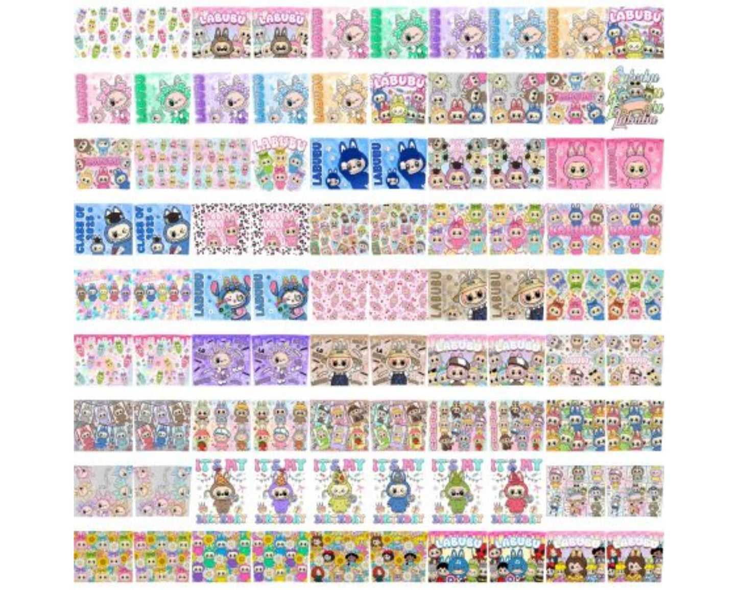 200 Labubu Designs Png Bundle, Movie Cartoon Bundle, Labubu Character