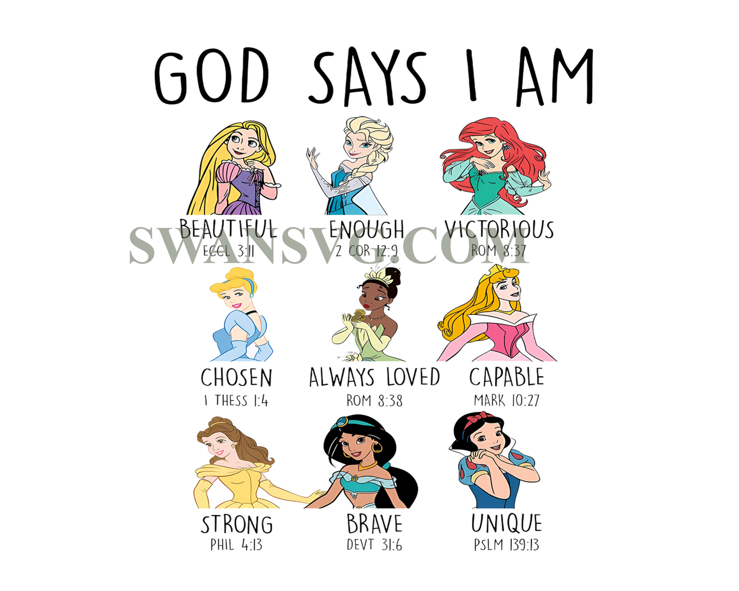 God Says I Am Png, Friendship Png, Princess Png, Friend