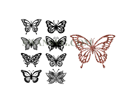 Butterfly svg, Butterfly svg bundle, Layered Butterfly Bundle Cricut