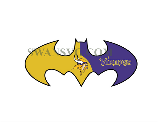 Batman Baltimore Vikings Svg NFL Team Vikings Svg