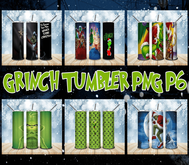 Bundle 20OZ Grinch Png, Grinch Png, Grinch Tumbler Png