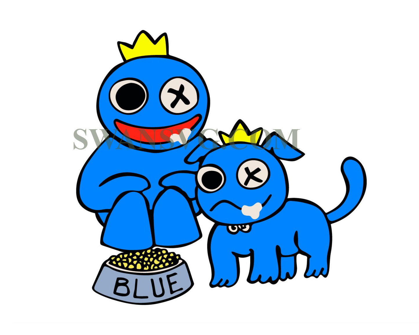 Rainbow Friends Svg, Rainbow Friends Png, Blue Svg, Blue Rainbow