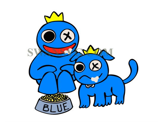 Rainbow Friends Svg, Rainbow Friends Png, Blue Svg, Blue Rainbow