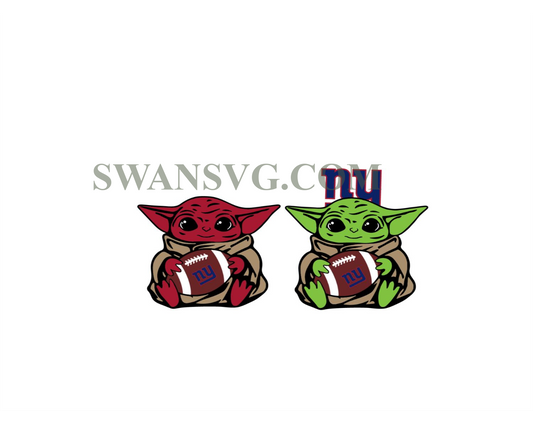 New York Giants Baby Yoda NFL Svg, Sport Svg, NFL