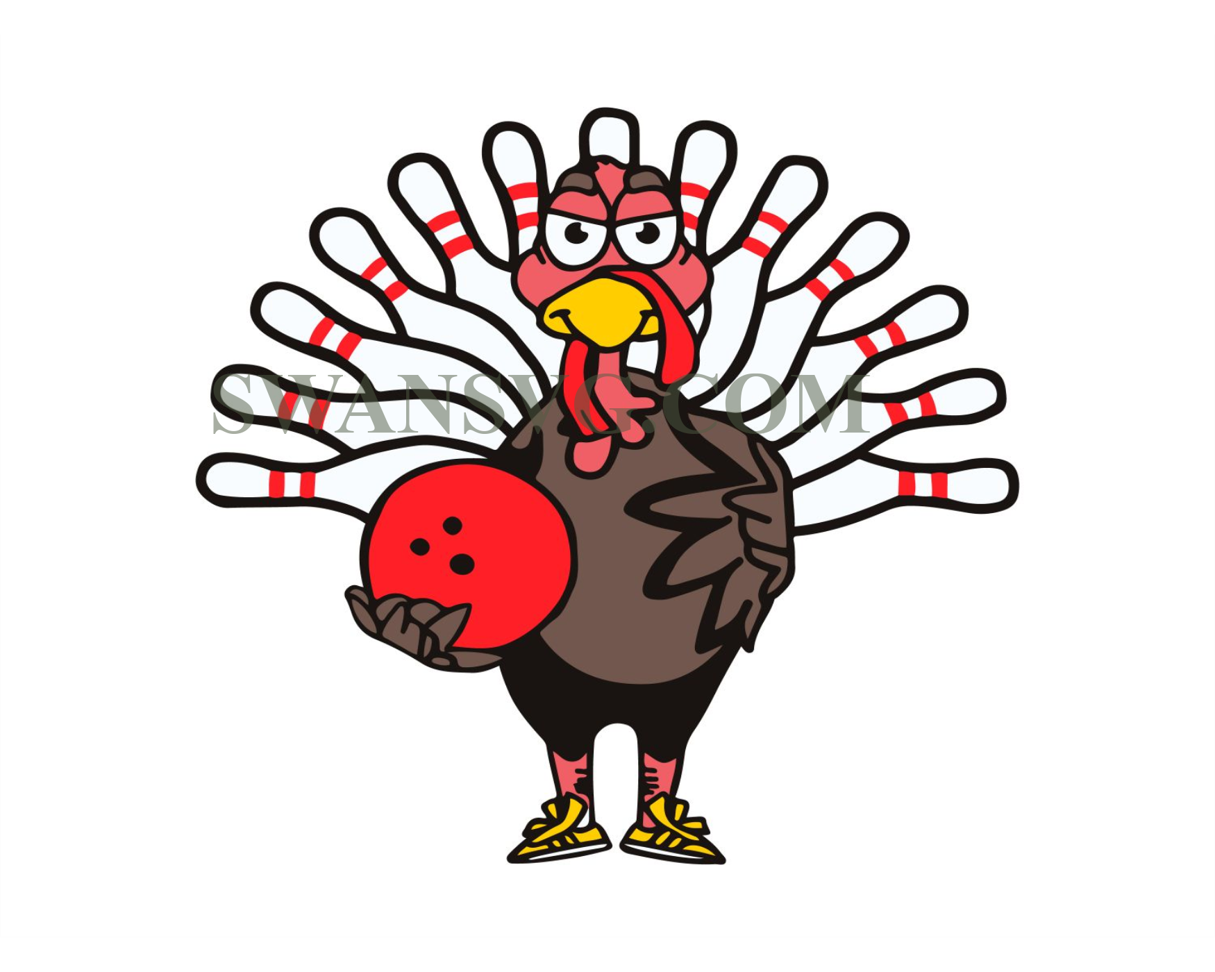 Thanksgiving Turkey Bowling Pin Matching Team Svg SwanSvg thanksgiving-turkey-bowling-pin-matching-team-svg-swansvg