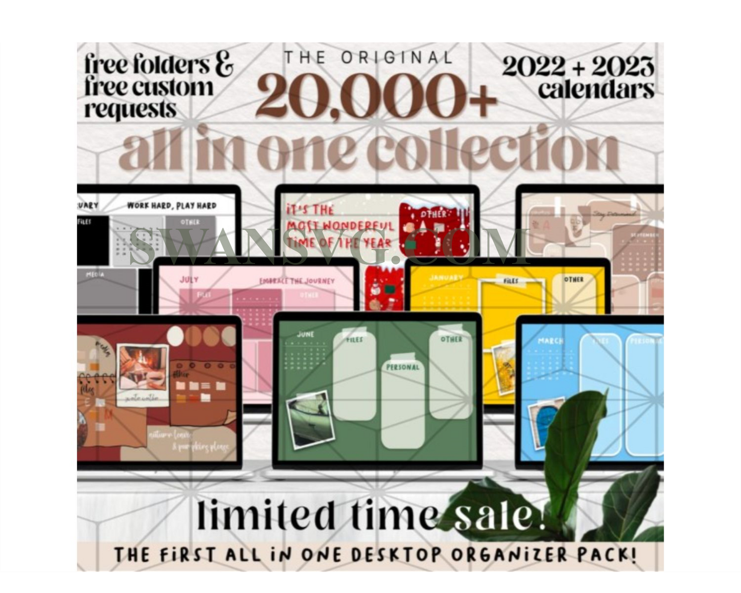 20000 File 2024 Mega All In One Desktop Organizers, Desktop Wallpaper