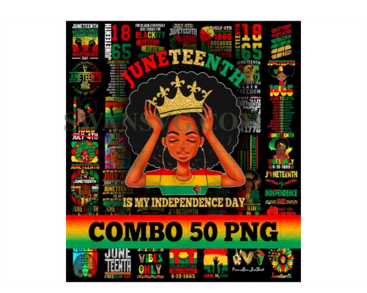 50 Juneteenth Black History Bundle Png, Juneteenth Png, Black Girl Png