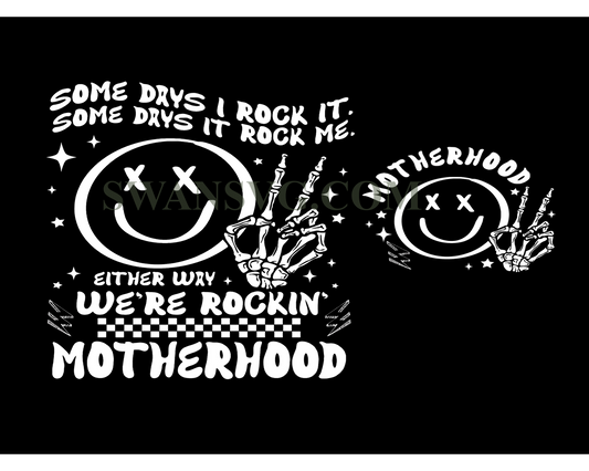 Funny Motherhood PNG, Rock It Motherhood Funny Mothers Day