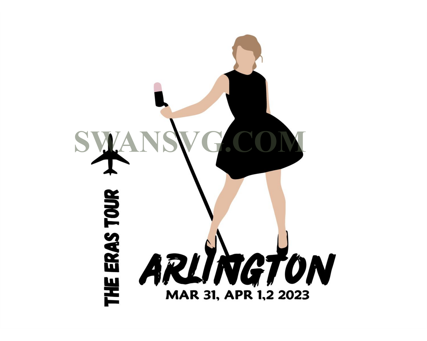 Taylor Swift The Eras Tour Arlington Concert SVG