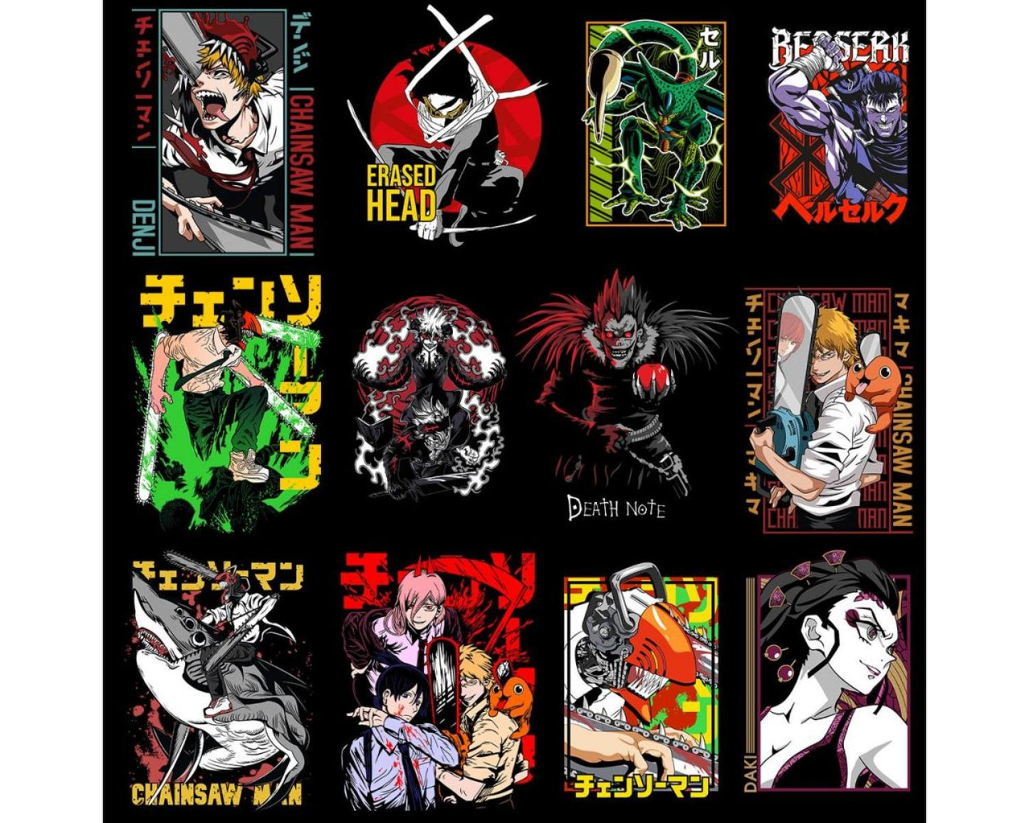 45000 Anime Design Bundle CLEAR Background, Perfect for Print on Demand