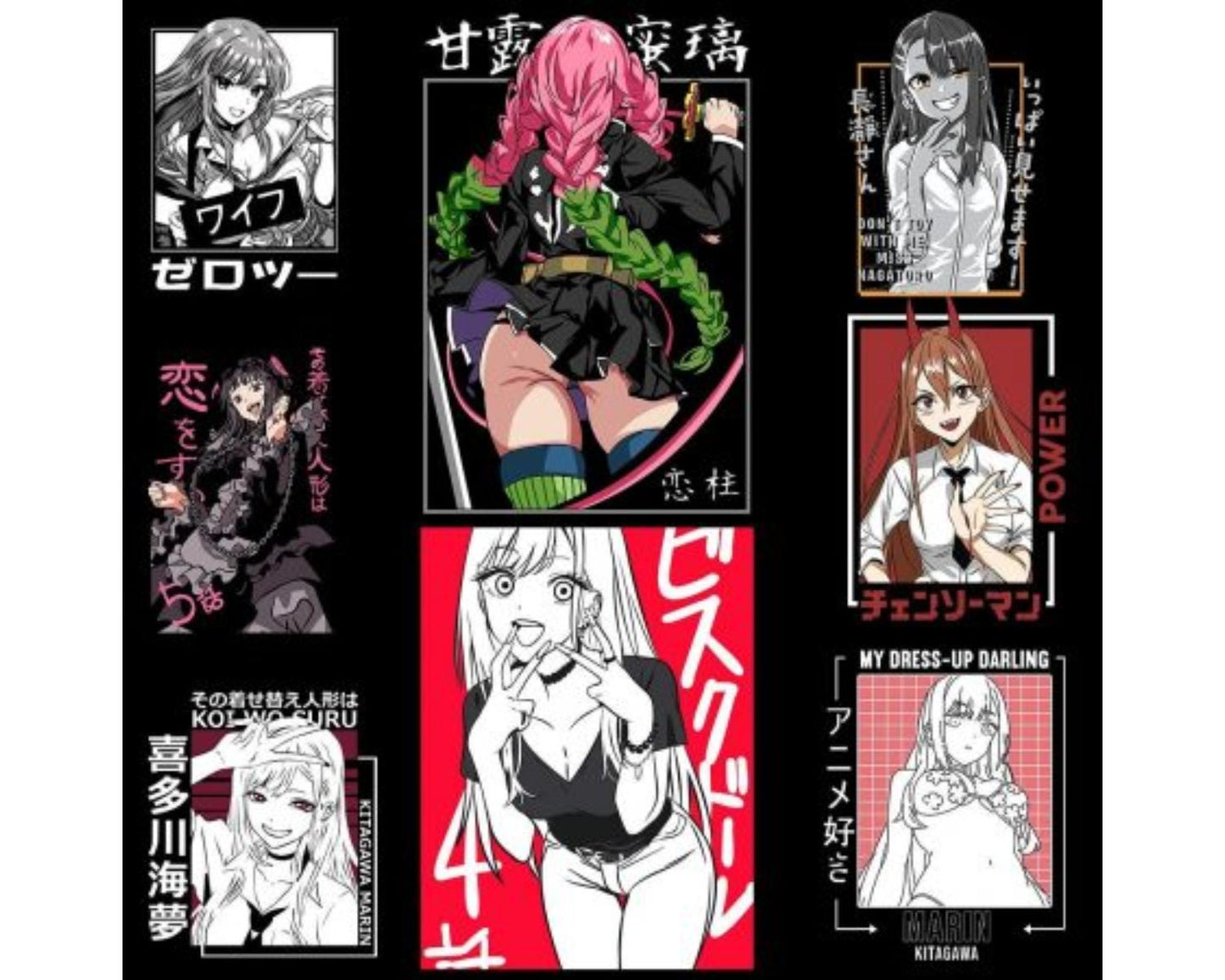 45000 Anime Design Bundle CLEAR Background, Perfect for Print on Demand