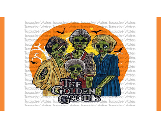 The Golden Ghouls Png, Halloween Png, The Golden Png, Zombie Png