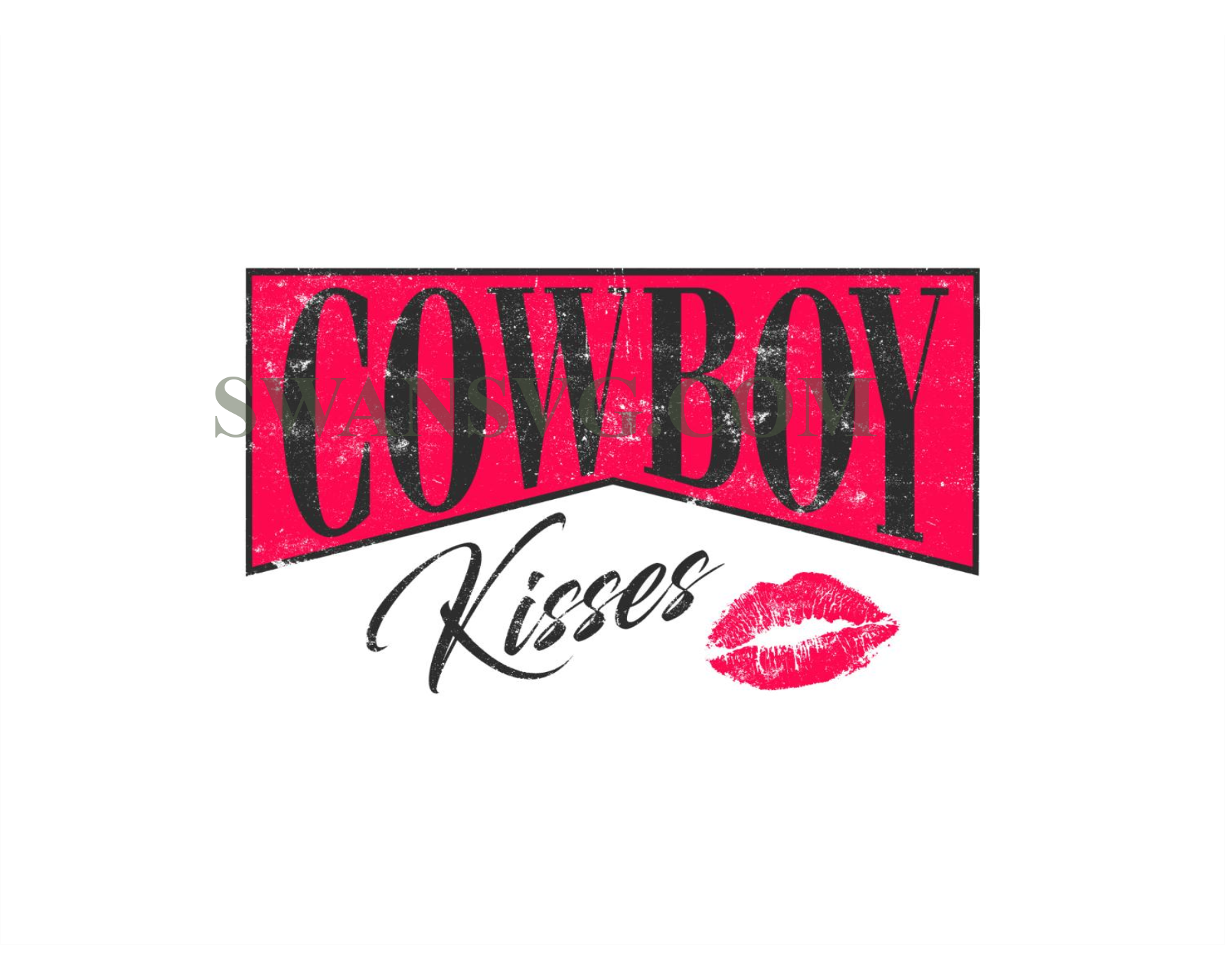 Cowboy Kisses Png, Cowboy Valentine Png, Western Valentine PNG – SwanSvg